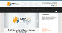 Desktop Screenshot of ismp2015.org