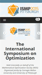 Mobile Screenshot of ismp2015.org