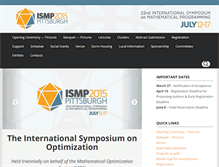 Tablet Screenshot of ismp2015.org